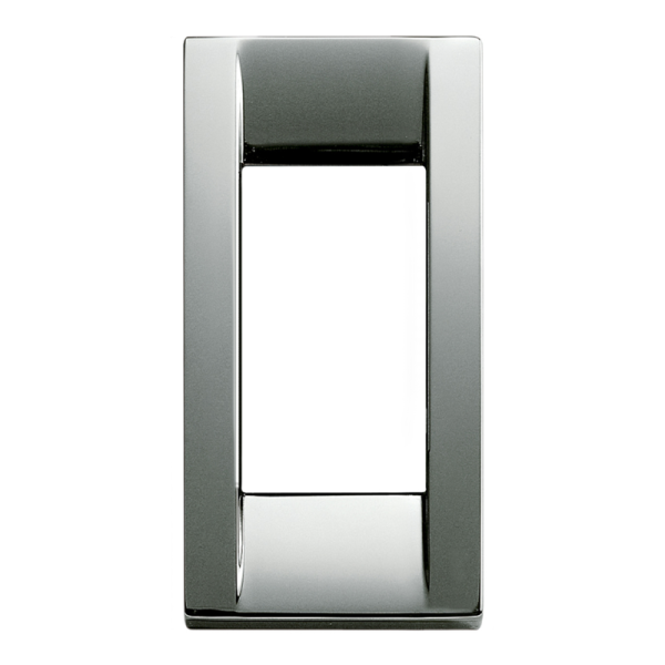 Idea Square Cover Plate, Die-Cast Metal Chrome 36, 1 Module