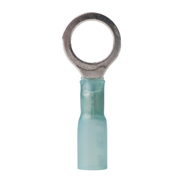 Ancor 16-14 3/8 Ring Terminal Heat Shrink Blue 100 Pack