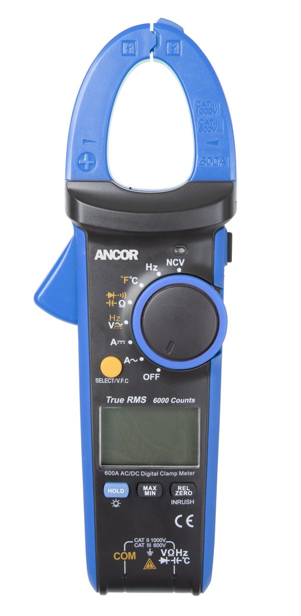 Ancor True RMS 12 Function Digital Snap-Around Multimeter