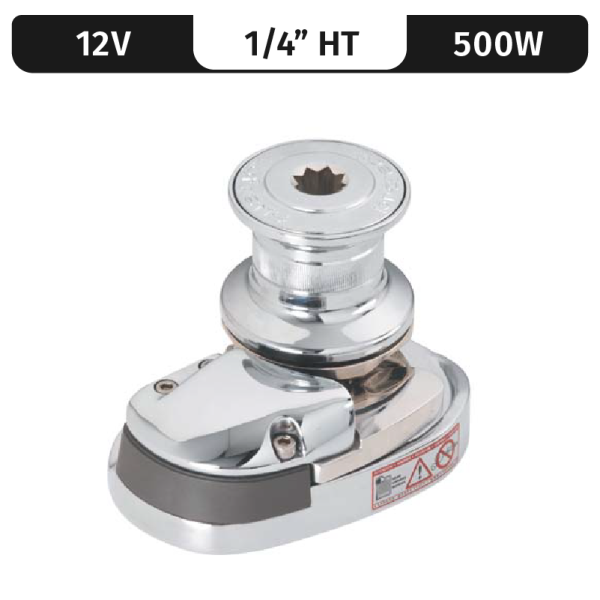 PROJECT 500/X1, 12VDC, 500W CAPSTAN, 1/4"HT GYPSY