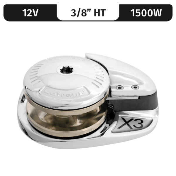 PROJECT 1500/X3, 12VDC, 1500W LOW-PROFILE, 3/8"HT GYPSY