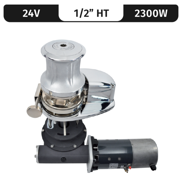 PROJECT 2000/X4, 24VDC, 2300W CAPSTAN, 1/2"HT GYPSY
