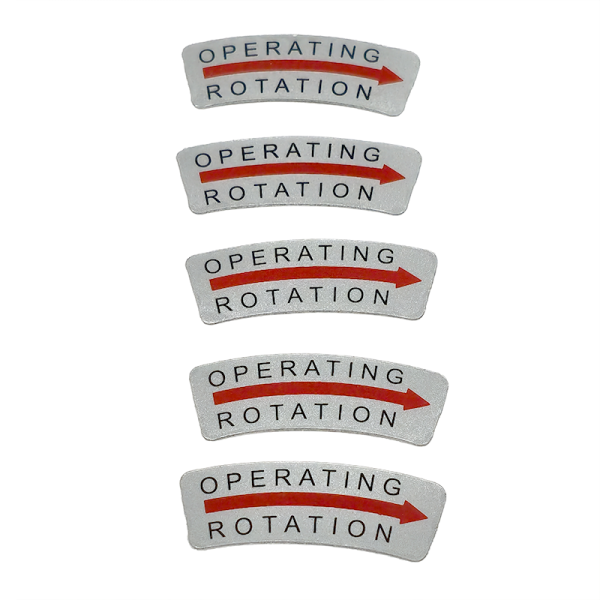 Directional Label Arrow Clockwise, 13x37mm