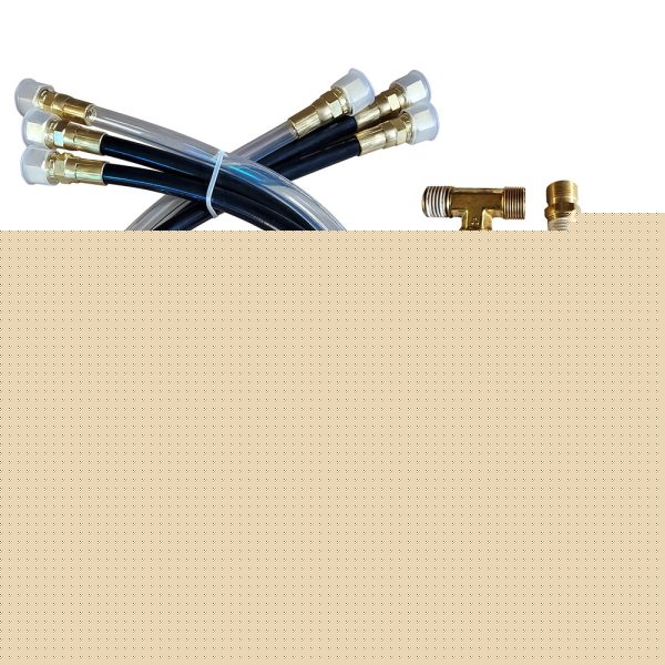 Octopus 30" Hose & Fitting Kit Includes ORB & NPT Helm Fittings