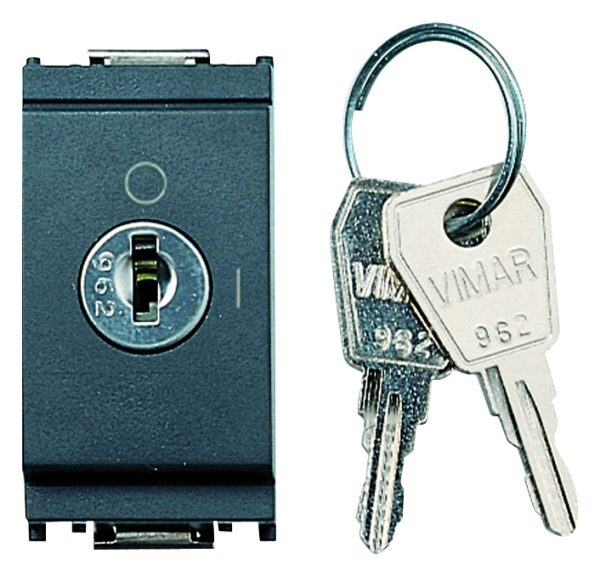 Idea, 2P, 16AX 1-Way +Key, 250V, Grey Device