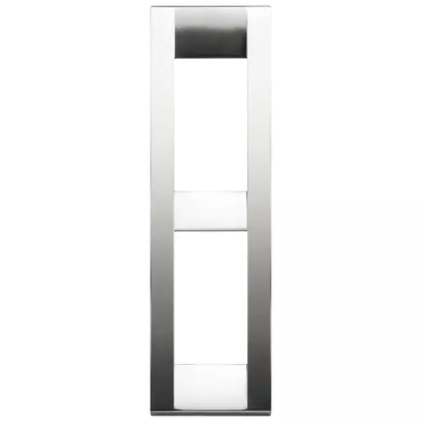 Idea Square Cover Plate, Die-Cast Metal Brushed Nickel 34, 2 Modules