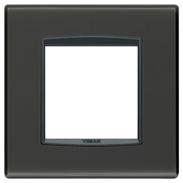 Eikon: 2-Module Classic Cover Plate, Reflex, Anthracite