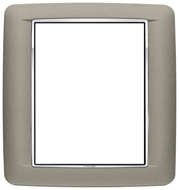 Eikon: 8M (4+4) Cover Plate Round, Matt Titanium