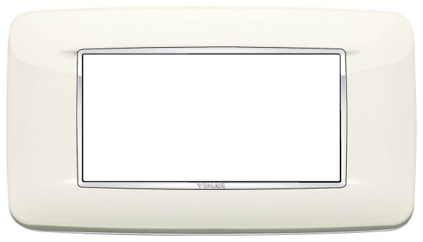 Plate: Bright, Arctic White 4M, Round, Eikon Chrome