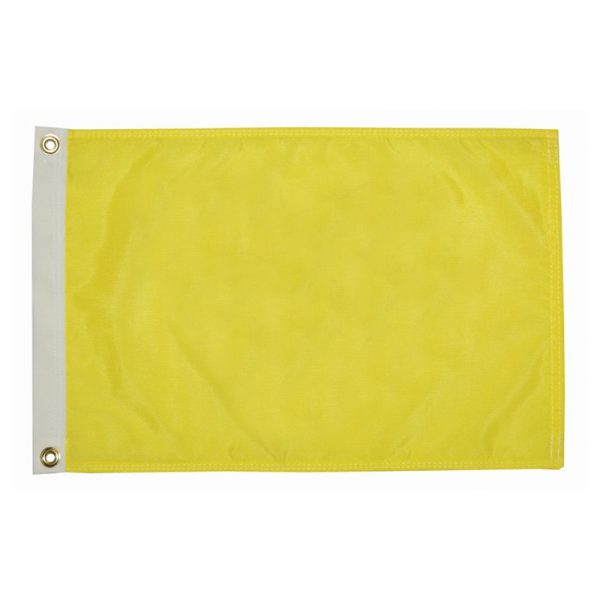 FLAG 12X18 YELLOW QUARNT
