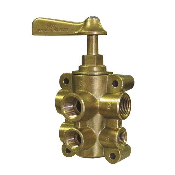 FUEL VALVE 6-PORT 0.50"