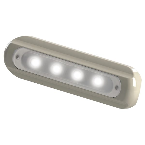 LED DECK LGHT FLT MNT WH