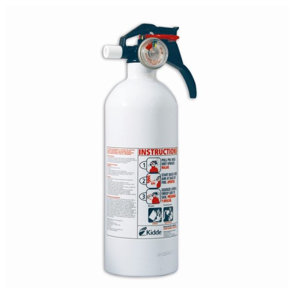Fire Extinguishe5BC White W/Gauge