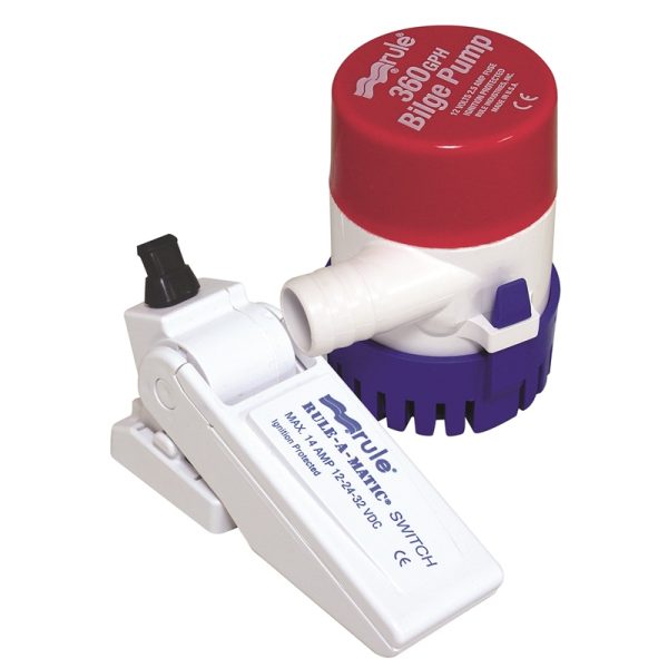 PUMP W/SWITCH 360GPH