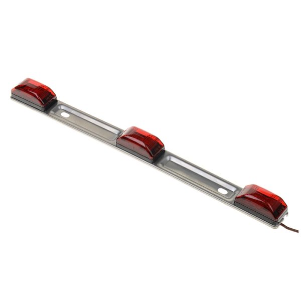 TRAILER LIGHT BAR INCND SS 14" MINI RED