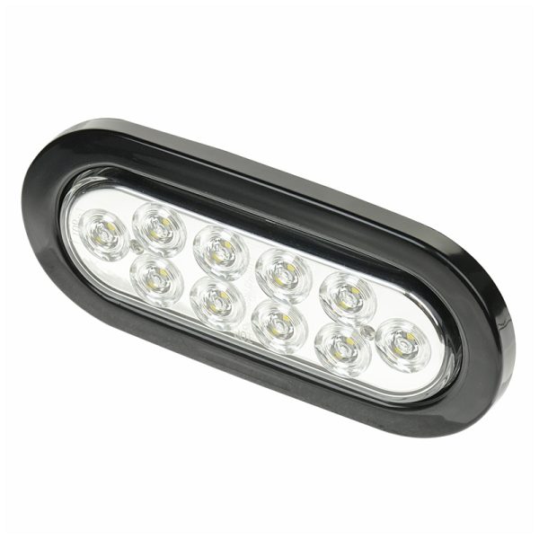 TRAILER CLEAR LIGHT M/LED OVAL W/GRMT