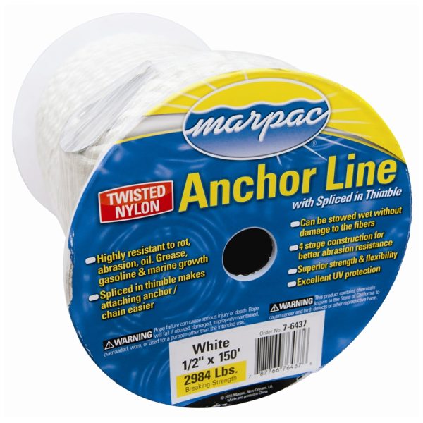 ANCHOR LINE NYL TWISTED 1/2"X200'