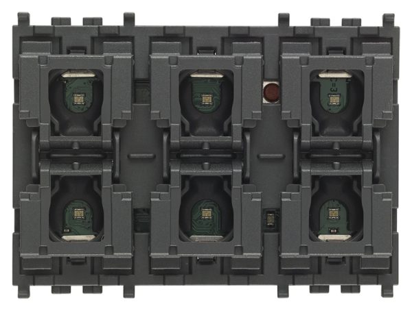Vimar: Domotics 6-button Home automation, RGB LED, 3M, Eikon/Arke/Plana half-button
