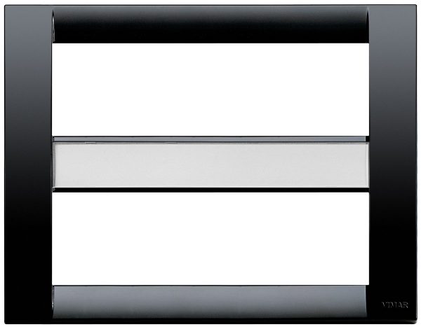 Idea: Classic Cover Plate, 12-Module,     Technoploymer, Black
